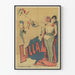Altes Poster Lilla Zirkus Vintage Wanddekoration