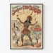 Vintage-Poster eines indischen Jongleurs Tou-Taïnsko – Retro-Wanddekoration