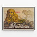 Poster vintage Lionel, il vero uomo-leone — quadro incorniciato alla parete