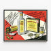 Vintage-Werbeplakat Lipiodol Lafay Wanddekoration — gerahmtes Bild an der Wand
