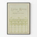 Minimalist botanical decor poster of Little Rivers by Henry Van Dyke