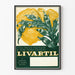 Poster vintage Livartil estratto di carciofo per decorazione da parete