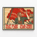 Vintage Poster Long Live the Third Communist International — framed artwork on a wall