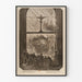 Vintage poster of the monuments of Holy Week in Alsace