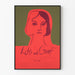 Minimalist Decorative Poster of Face and Typography Loss and Grief