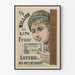 Vintage-Poster Kunstgewerbe-Lotterie – 1⁄2 Million für 1 Franc