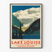 Vintage-Poster Lake Louise - Wanddekoration Landschaft der kanadischen Rocky Mountains
