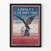 Vintage patriotic poster Eagle and Liberty Bell