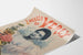 Poster vintage di Lucette de Verly con ritratto e fiori