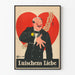 Vintage-Poster Treue und Liebe Luischens Liebe zur Wanddekoration