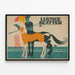 Vintage poster Lustige Blätter by Julius Klinger — framed artwork on a wall