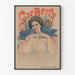 Vintage-Poster Lyse Berty Frauenporträt Art Déco