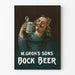Vintage-Werbeplakat Bock Beer M. Groh's Sons