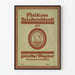 Poster vintage Pelikan blocco per schizzi design grafico marrone