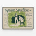 Vintage-Poster Madame Sans-Gêne Victorisches Theater Sardou — gerahmtes Bild an der Wand