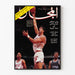 Poster vintage di copertina di rivista di basket Miami Heat 1993