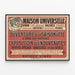 Vintage-Poster Maison Universelle Maube Aîné - Retro-Wanddekoration — gerahmtes Bild an der Wand