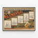 Poster vintage Fabbrica di Bicycles e Tricycles Clément & Cie — quadro incorniciato alla parete