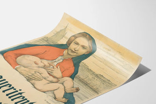 Poster vintage Margueritentag 1910 - Decorazione murale maternità