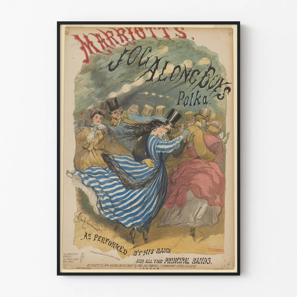 Poster vintage Polka Marriott's Jog Along Boys danzatori