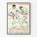 Poster vintage di boxe Dempsey contro Carpentier 1921 Match del secolo