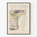 Vintage-Menü-Poster 1889 Wanddekoration