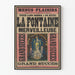 Vintage-Poster La Fontaine Wundervoll - Retro-Wanddekoration