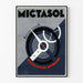 Poster vintage Mictasol regolatore urinario stile industriale