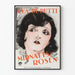 Poster vintage Midnatts Rosen - Ritratto femminile espressivo