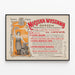 Vintage Poster for Local Industry Exhibition in Lwow — framed artwork on a wall