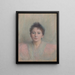 Ritratto di una giovane donna - Émile Lévy — quadro incorniciato alla parete