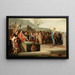 Vercingétorix depone le armi ai piedi di Giulio Cesare - Émile Lévy — quadro incorniciato alla parete