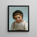 Portrait einer jungen Mädchen - Émile Munier — gerahmtes Bild an der Wand