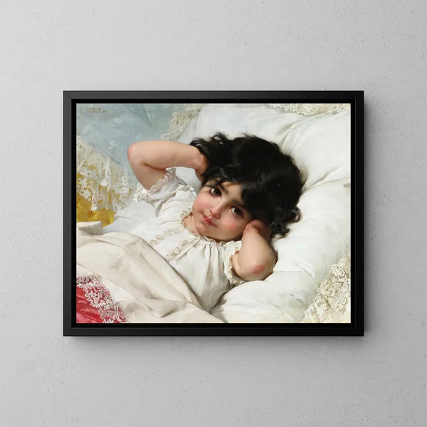 Portrait von Marie-Louise - Émile Munier — gerahmtes Bild an der Wand