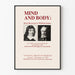 Poster esposizione Mente e Corpo René Descartes e William James
