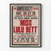 Poster Teatro Vintage Miss Lulu Bett
