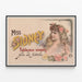 Vintage-Poster Miss Sidney Lebende Bilder Jahrhundertende — gerahmtes Bild an der Wand