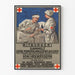 Vintage poster for bottle collection for sick soldiers