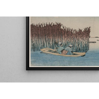 Ōmori, de la série des lieux célèbres de la capitale orientale - Utagawa Kuniyoshi | Reproduction Tableau Décoration murale affiche copie