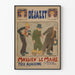 Poster vintage teatro "Mossieu" il Sindaco - Regia alsaziana
