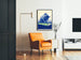 Vintage-Poster Musculosine Byla – Retro-Wanddekoration mit blauem Ochsen