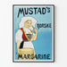 Vintage-Poster Mustad's Norske Margarine zur Wanddekoration