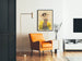 Poster vintage Nangita donna in abito floreale art déco