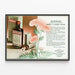 Vintage-Poster Neurinase - Retro-Wanddekoration für medizinische Werbung — gerahmtes Bild an der Wand
