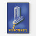 Vintage-Poster Neurotensyl – Retro-Medizinische Wanddekoration