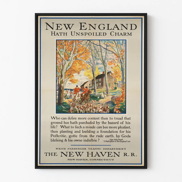 Vintage-Poster mit authentischem Charme von Neuengland