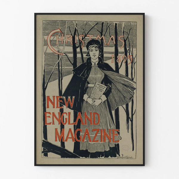 Vintage-Poster New England Magazine Noël 1895