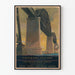 Poster vintage Pont Alfred H. Smith sul fiume Hudson - Line Centrali di New York