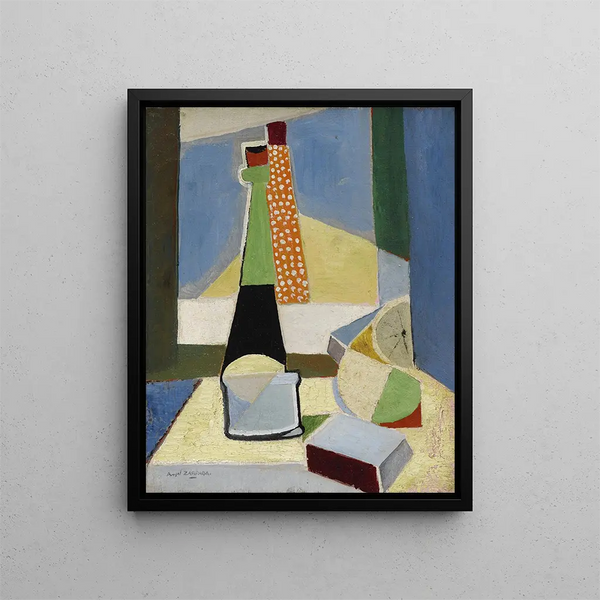 ngel Zrraga - Nature morte aux bouteilles.webp
