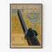 Vintage Polish military poster for the protection of the Baltic Sea